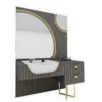 Erkek Tezgahı BBT-081 BEYAZ LAVABO 